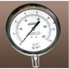 Complete SS Bourdon Type Pressure Gauge